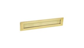 Intersteel Brievenbus met veer messing gelakt