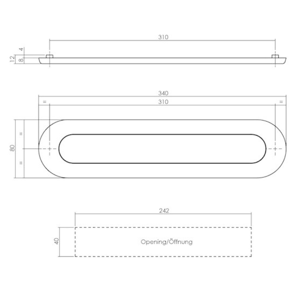 Intersteel Brievenbus ovaal met veer geborsteld rvs Intersteel Brievenbus ovaal met veer geborsteld rvs