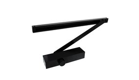 Intersteel Deurdranger zwart met glijarm dr124 Intersteel Deurdranger zwart met glijarm dr124