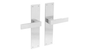 Intersteel Deurklink Amsterdam met schild 250x55x2mm blind geborsteld rvs Intersteel Deurklink Amsterdam met schild 250x55x2mm blind geborsteld rvs