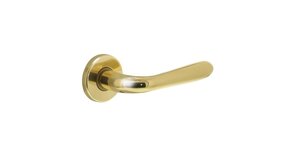 Intersteel Deurklink jupiter op rozet messing gelakt