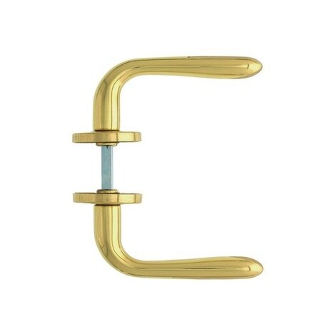 Intersteel Deurklink jupiter op rozet messing gelakt