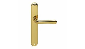 Intersteel Deurklink Saturnus op schild blind messing gelakt