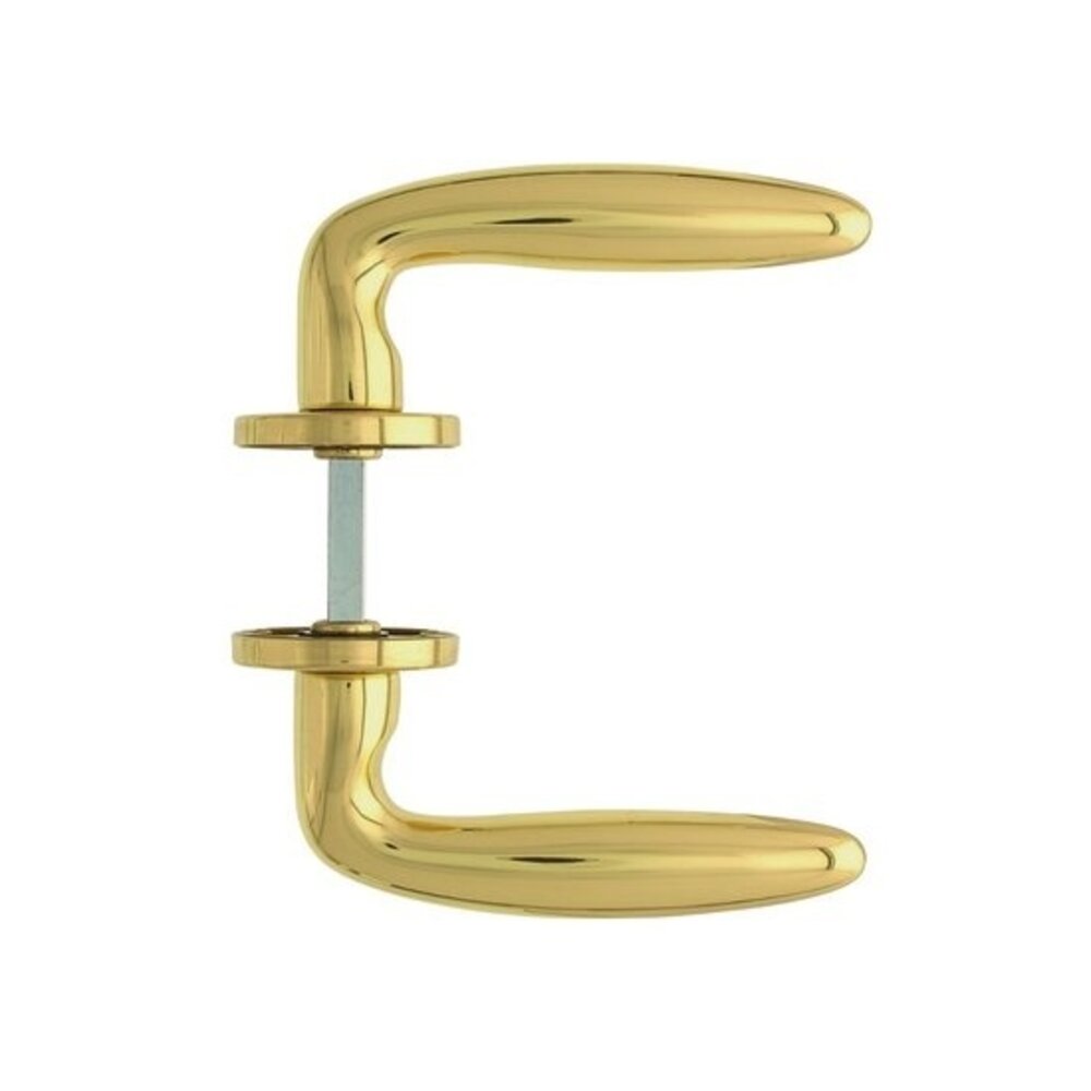 Intersteel Deurklink sigaar op rozet messing gelakt Intersteel Deurklink sigaar op rozet messing gelakt