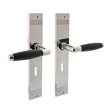 Intersteel Deurklink Ton basic schild nikkel sleutelgat 56mm