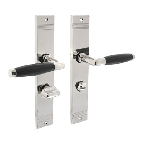 Intersteel Deurklink Ton basic schild nikkel wc63/8mm