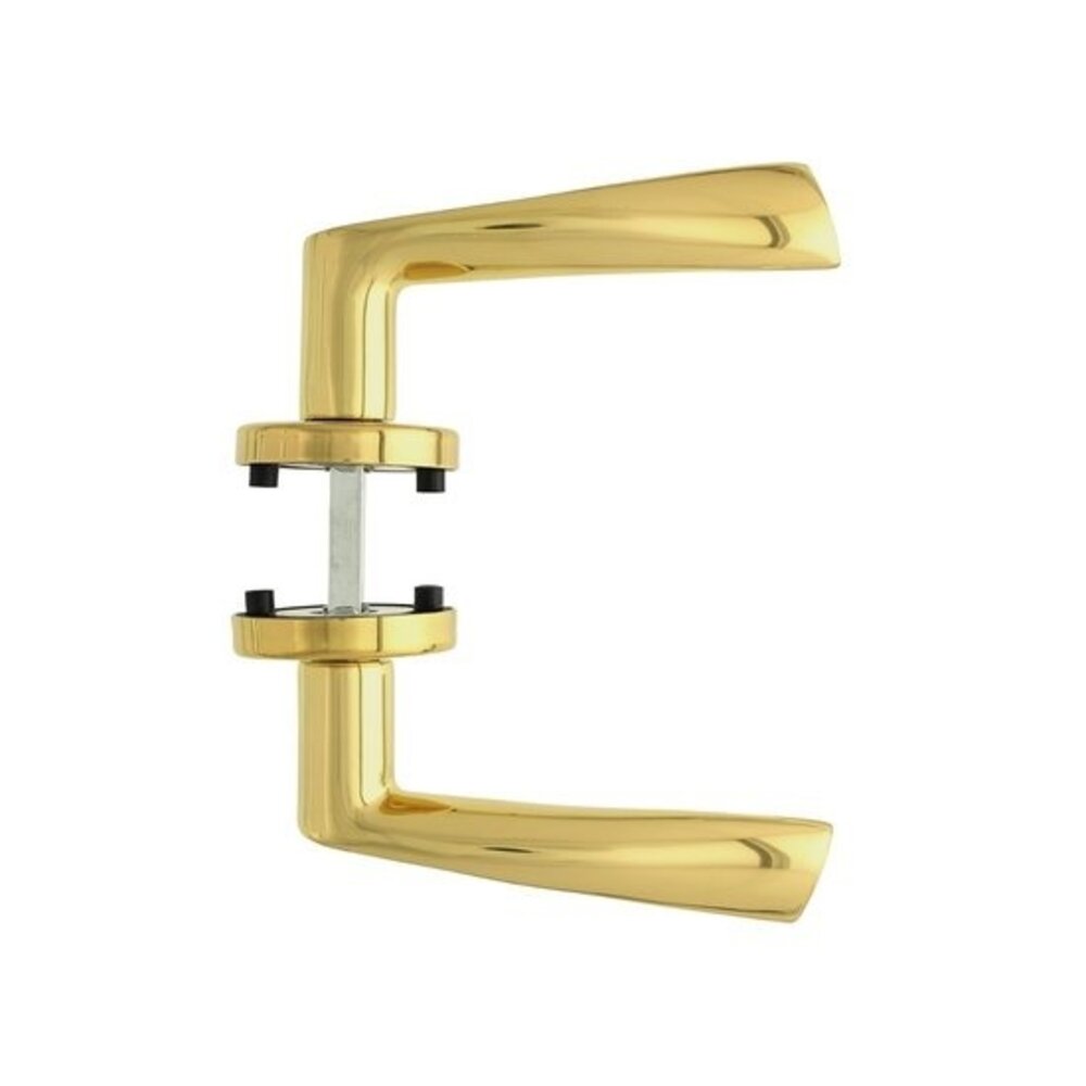 Intersteel Deurklink vlinder op rozet messing gelakt