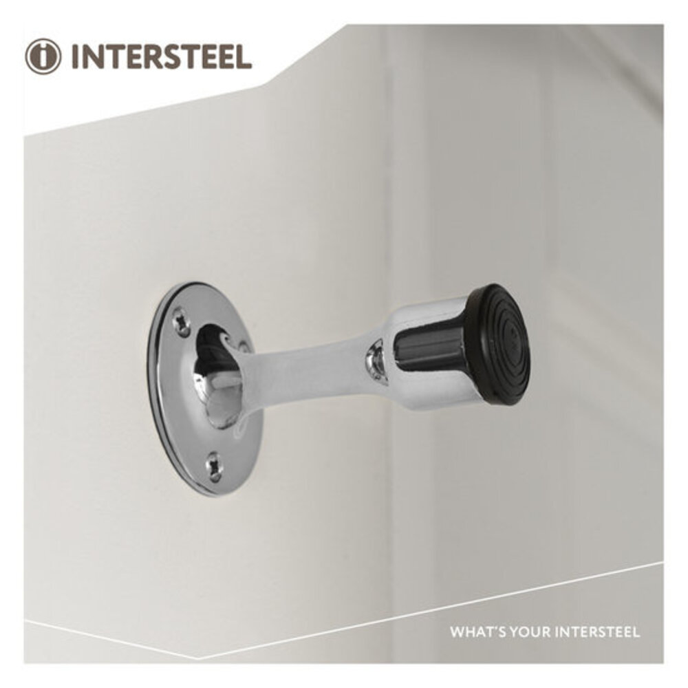 Intersteel Deurstopper recht model chroom
