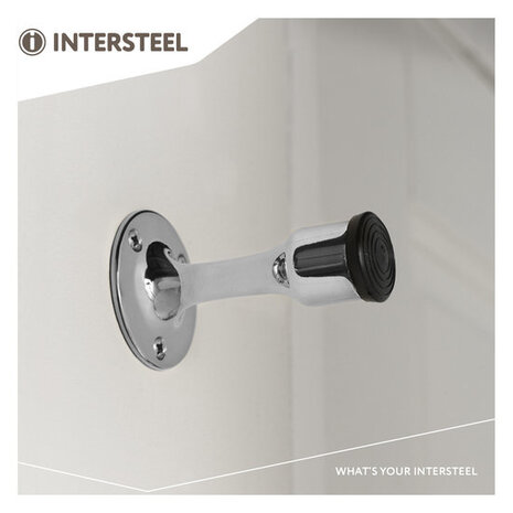 Intersteel Deurstopper recht model chroom