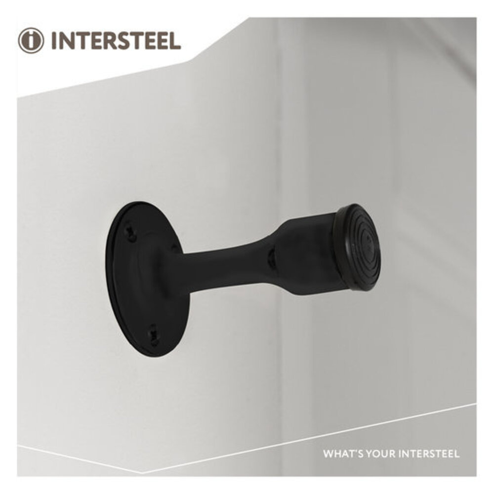 Intersteel Deurstopper recht model mat zwart Intersteel Deurstopper recht model mat zwart