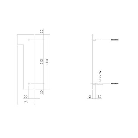 Intersteel Huisnummer 1 xl hoogte 30 cm rvs/mat zwart Intersteel Huisnummer 1 xl hoogte 30 cm rvs/mat zwart
