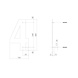Intersteel Huisnummer 4 xl hoogte 30 cm rvs - mat zwart