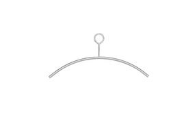 Intersteel Kledinghanger rvs geborsteld dicht oog