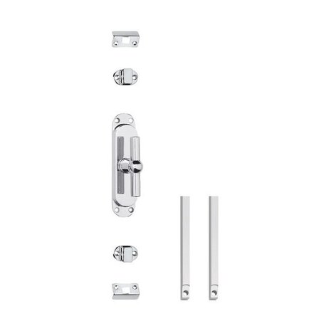 Intersteel Klink-espagnolet t-klink met stangenset 2 x 1250 mm verchroomd Intersteel Klink-espagnolet t-klink met stangenset 2 x 1250 mm verchroomd