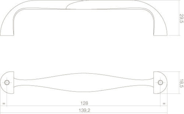 Intersteel Meubelgreep zwart 139 mm Intersteel Meubelgreep zwart 139 mm