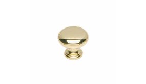 Intersteel Meubelknop paddenstoel 25 mm messing gelakt