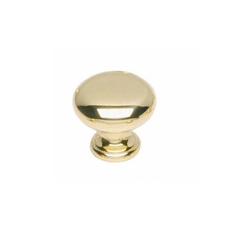 Intersteel Meubelknop paddenstoel 30 mm messing gelakt Intersteel Meubelknop paddenstoel 30 mm messing gelakt