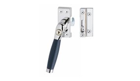 Intersteel Raamsluiting met slot skg1 links ton 222 chroom met ebbenhout Intersteel Raamsluiting met slot skg1 links ton 222 chroom met ebbenhout