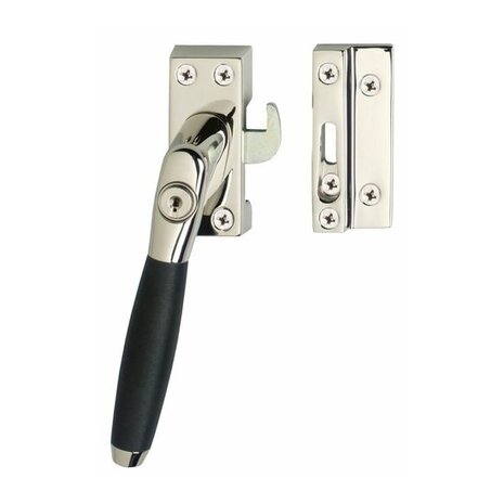 Intersteel Raamsluiting ton 400 nikkel met slot skg1 links Intersteel Raamsluiting ton 400 nikkel met slot skg1 links