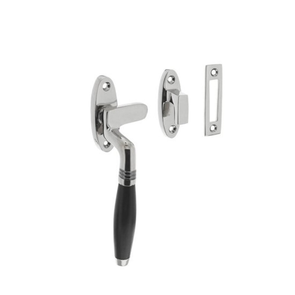 Intersteel Raamsluiting Ton links chroom / ebbenhout Intersteel Raamsluiting Ton links chroom / ebbenhout