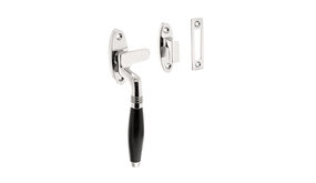 Intersteel Raamsluiting Ton links nikkel/ebbenhout Intersteel Raamsluiting Ton links nikkel/ebbenhout