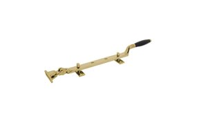 Intersteel Raamuitzetter ton met stelpennen messing gelakt / ebbenhout