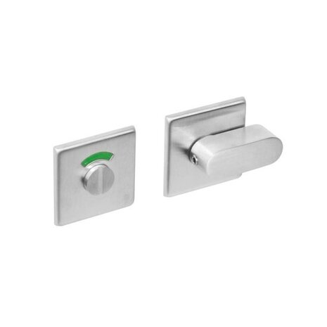 Intersteel Rozet wc slot / badkamersluiting vierkant rvs geborsteld Intersteel Rozet wc slot / badkamersluiting vierkant rvs geborsteld