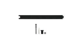 Intersteel Schuifdeursysteem – tussenrail 45 cm mat zwart Intersteel Schuifdeursysteem – tussenrail 45 cm mat zwart