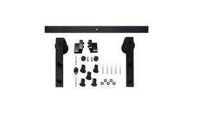 Intersteel Schuifdeursysteem Recht mat zwart Intersteel Schuifdeursysteem Recht mat zwart