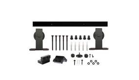 Intersteel Schuifdeursysteem basic top mat zwart Intersteel Schuifdeursysteem basic top mat zwart