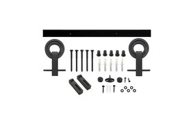 Intersteel Schuifdeursysteem modern top mat zwart Intersteel Schuifdeursysteem modern top mat zwart