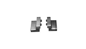 Intersteel Set van 2 stoppers schuifdeursysteem mat zwart met bevestiging Intersteel Set van 2 stoppers schuifdeursysteem mat zwart met bevestiging