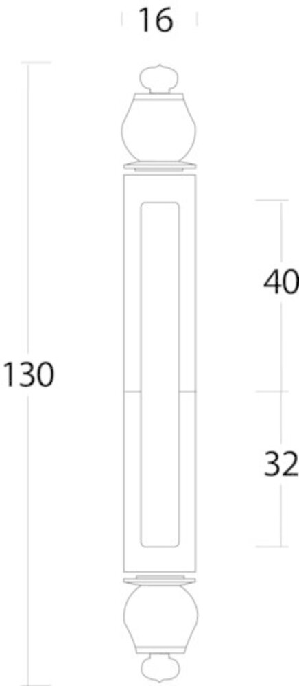 Intersteel Sierhuls 32/40 mm mat zwart Intersteel Sierhuls 32/40 mm mat zwart