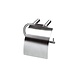 Intersteel Toiletrolhouder met verlengde klep rvs geborsteld Intersteel Toiletrolhouder met verlengde klep rvs geborsteld