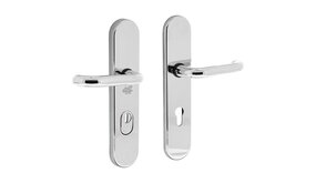 Intersteel Veiligheidsbeslag kerntrekbeveiliging profielcilindergat ovaal chroom 72 mm Intersteel Veiligheidsbeslag kerntrekbeveiliging profielcilindergat ovaal chroom 72 mm