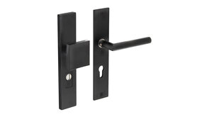 Intersteel Veiligheidsbeslag profielcilindergat rechthoekig mat zwart 72mm voordeurbeslag Intersteel Veiligheidsbeslag profielcilindergat rechthoekig mat zwart 72mm voordeurbeslag