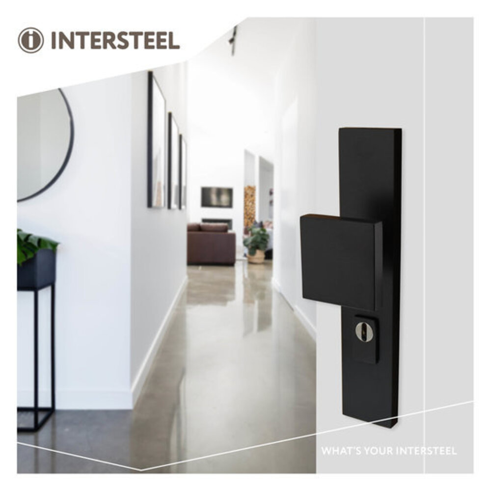 Intersteel SKG3 Veiligheidsbeslag met kerntrekbeveiliging en klink/deurknop in mat zwart Intersteel SKG3 Veiligheidsbeslag met kerntrekbeveiliging en klink/deurknop in mat zwart