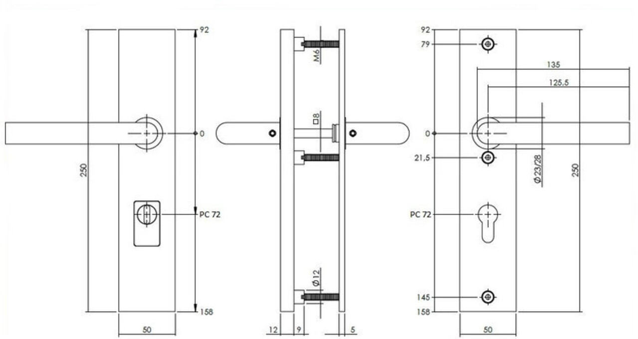 Intersteel Veiligheidsbeslag skg3 kerntrekbeveiliging cilindergat 72mm rechthoekig rvs geborsteld Intersteel Veiligheidsbeslag skg3 kerntrekbeveiliging cilindergat 72mm rechthoekig rvs geborsteld