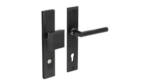 Intersteel Veiligheidsbeslag SKG3 met kerntrekbeveiliging profielcilindergat 92 mm mat zwart voordeurbeslag Intersteel Veiligheidsbeslag SKG3 met kerntrekbeveiliging profielcilindergat 92 mm mat zwart voordeurbeslag