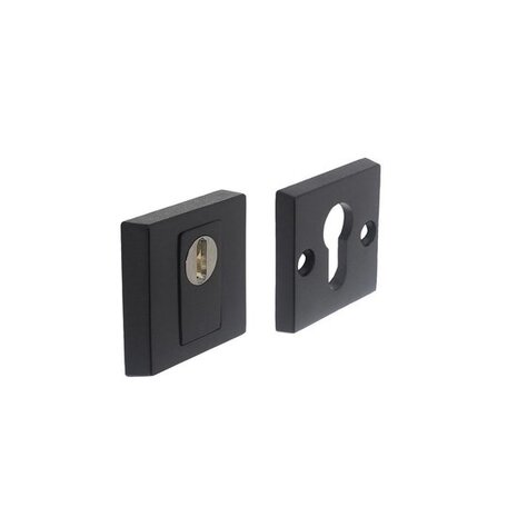 Intersteel Veiligheidsrozet SKG3 vierkant met kerntrekbeveiliging zwart RVS