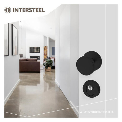 Intersteel Veiligheidsrozet skg3 rond kerntrekbeveiliging aluminium zwart Intersteel Veiligheidsrozet skg3 rond kerntrekbeveiliging aluminium zwart
