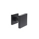 Intersteel Deurknop vast vierkant mat zwart