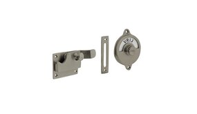Intersteel WC-Slot hendel met bocht vrij/bezet mat nikkel Intersteel WC-Slot hendel met bocht vrij/bezet mat nikkel