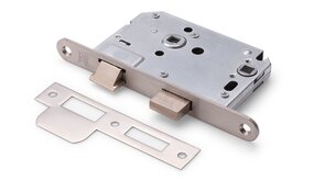 Dulimex Woningbouw toilet-/badkamerslot geborsteld rvs 63/8 mm Dulimex Woningbouw toilet-/badkamerslot geborsteld rvs 63/8 mm