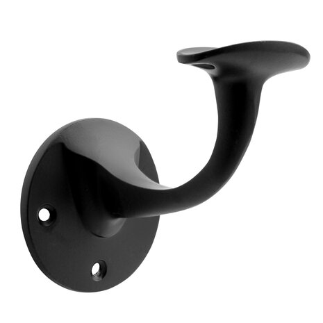 De Oude Deurklink Leuninghouder zwart - opschroevend De Oude Deurklink Leuninghouder zwart - opschroevend