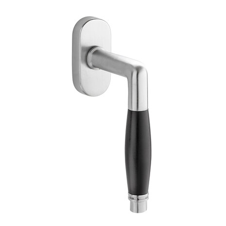 De Oude Deurklink Raamsluiting Deco Draai-kiep in mat geborsteld nikkel De Oude Deurklink Raamsluiting Deco Draai-kiep in mat geborsteld nikkel