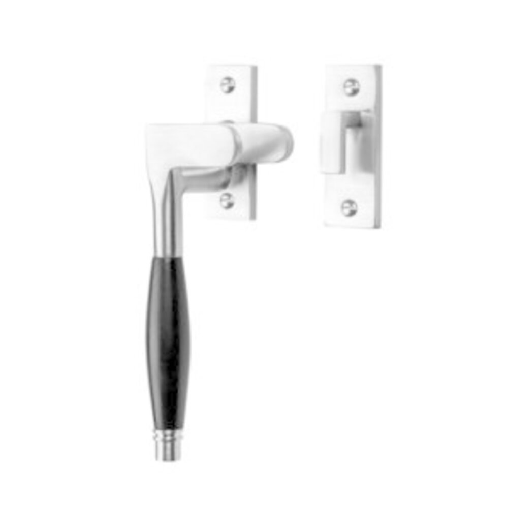 De Oude Deurklink Raamsluiting Deco ventilatiestand mat nikkel links kozijnhaakje De Oude Deurklink Raamsluiting Deco ventilatiestand mat nikkel links kozijnhaakje