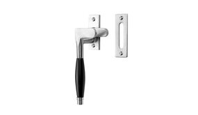 De Oude Deurklink Raamsluiting Deco ventilatiestand mat nikkel links kozijnplaatje De Oude Deurklink Raamsluiting Deco ventilatiestand mat nikkel links kozijnplaatje