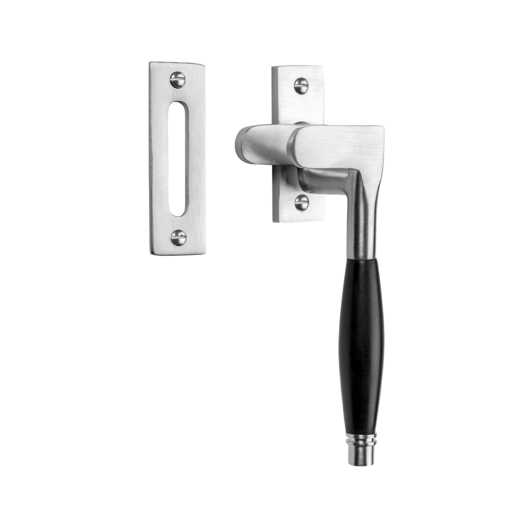 De Oude Deurklink Raamsluiting Deco ventilatiestand mat nikkel rechts kozijnplaatje De Oude Deurklink Raamsluiting Deco ventilatiestand mat nikkel rechts kozijnplaatje