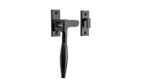 De Oude Deurklink Raamsluiting Deco ventilatiestand mat zwart links kozijnhaakje De Oude Deurklink Raamsluiting Deco ventilatiestand mat zwart links kozijnhaakje